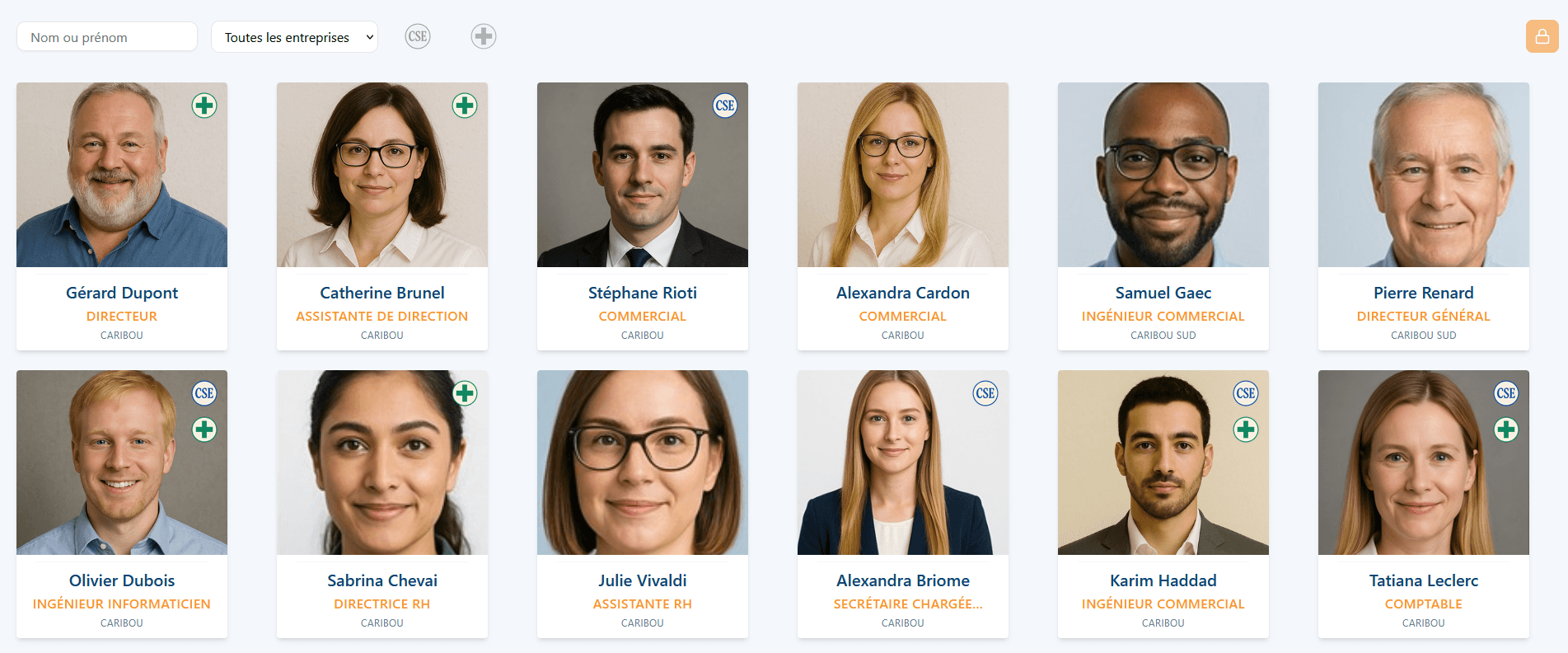 Aperçu trombinoscope TROMBIO